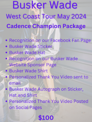 Busker Wade West Coast Tour May 2024