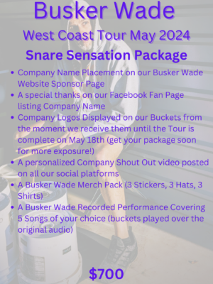 Busker Wade West Coast Tour May 2024
