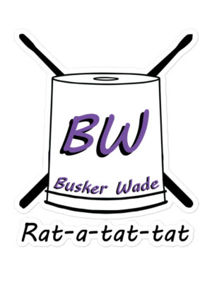 Busker Wade Bubble-free stickers